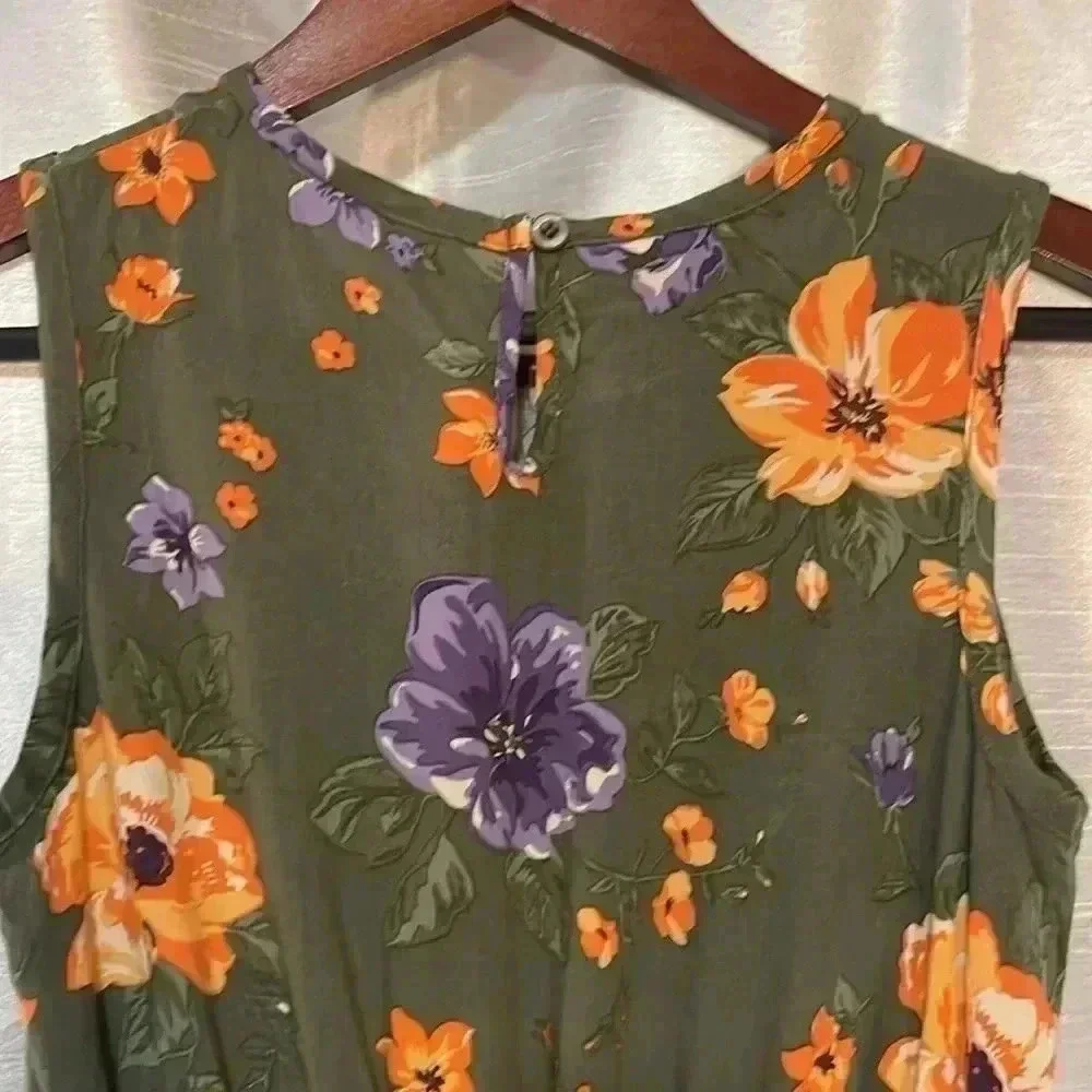 Darling Blueberi Boulevard Girl’s XL Floral Sleeveless Dress